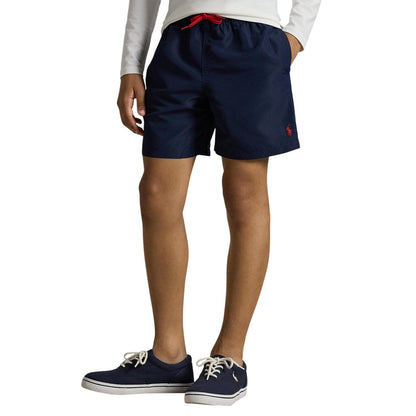 Navy - Side - Ralph Lauren Childrens-Kids Travel Swim Shorts