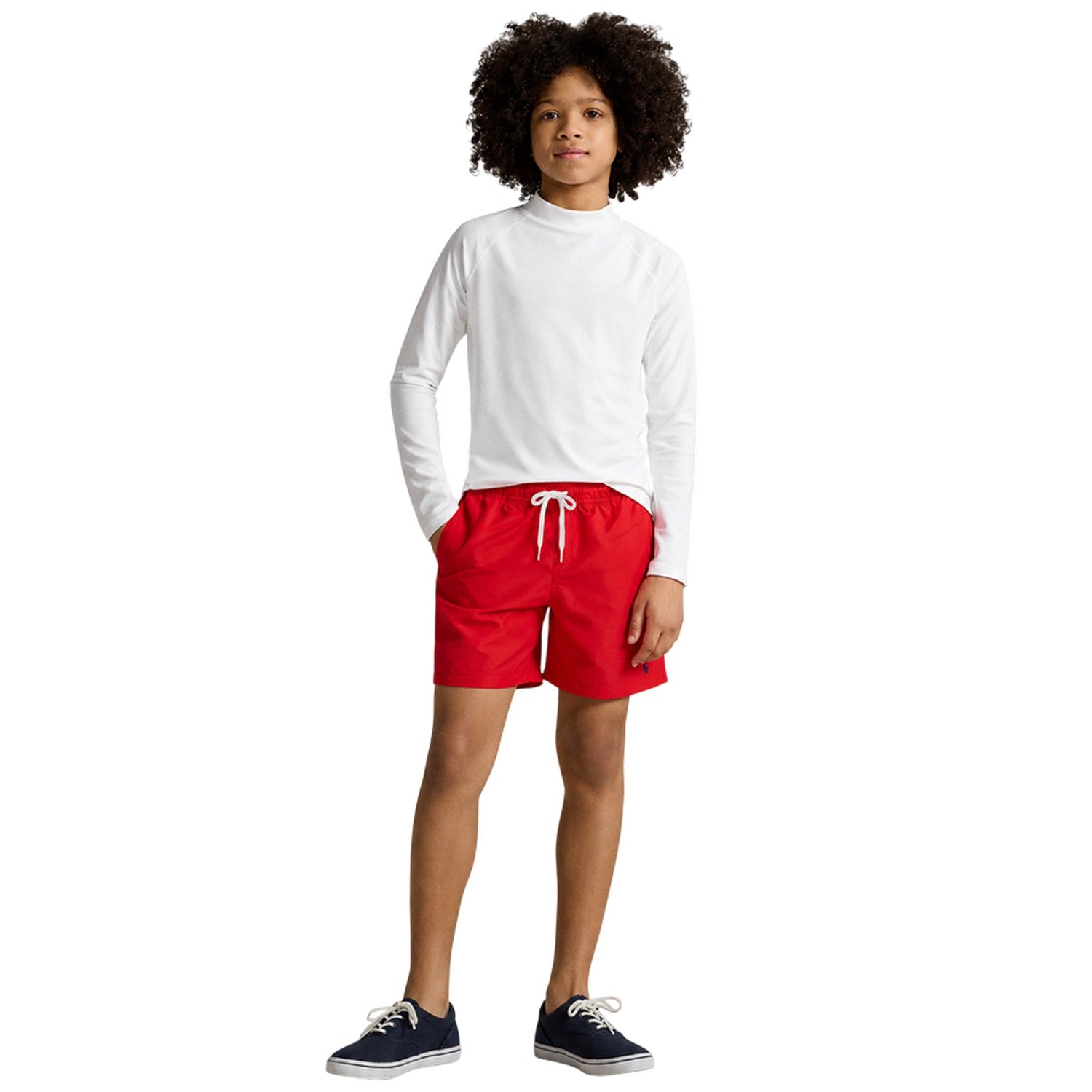 Team Red - Pack Shot - Ralph Lauren Childrens-Kids Travel Swim Shorts