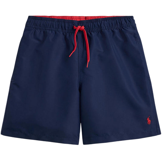 Navy - Front - Ralph Lauren Childrens-Kids Travel Swim Shorts
