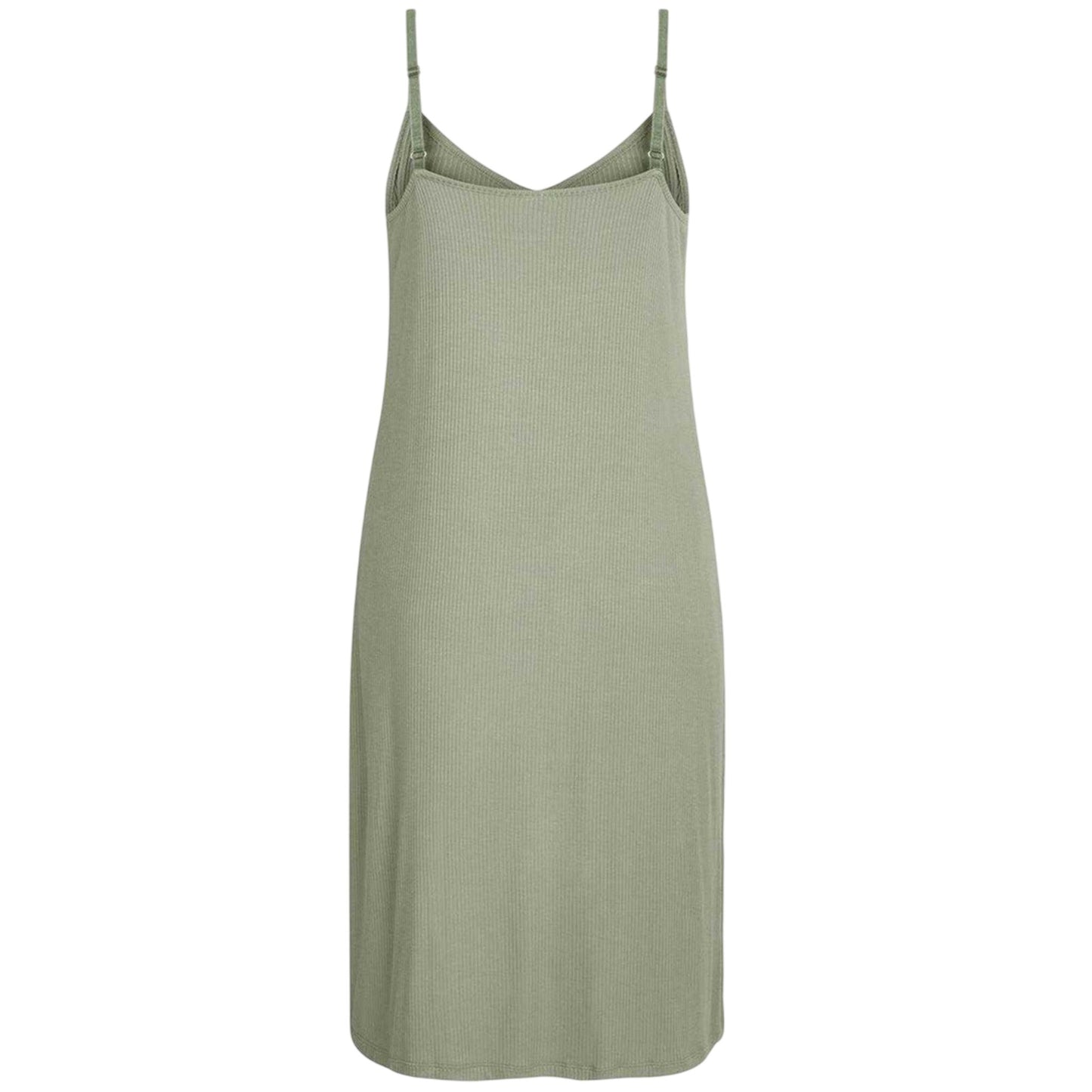 Iceberg Green - Back - CCDK Copenhagen Womens-Ladies Sally Ribbed Interlock Slip Dress
