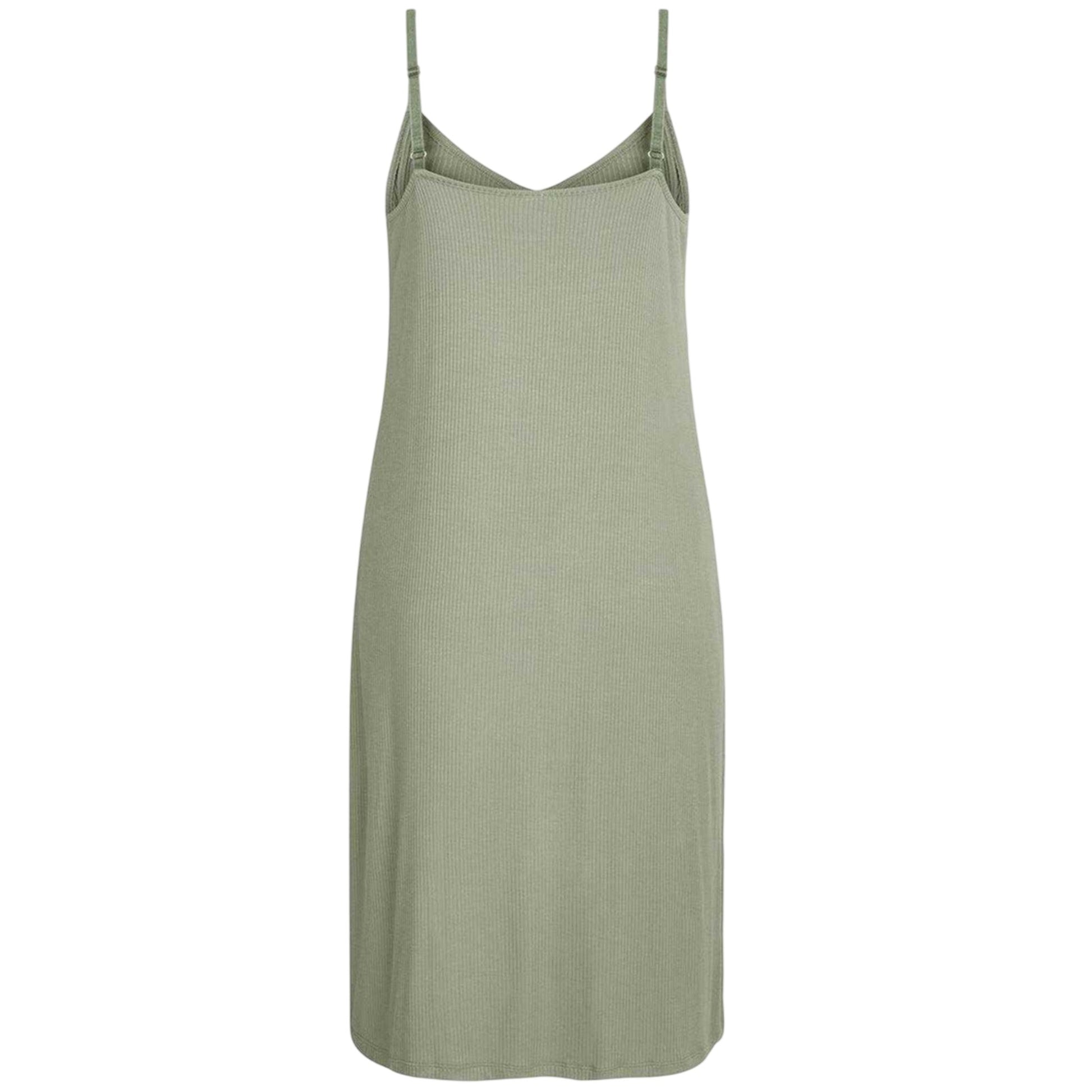 Iceberg Green - Back - CCDK Copenhagen Womens-Ladies Sally Ribbed Interlock Slip Dress