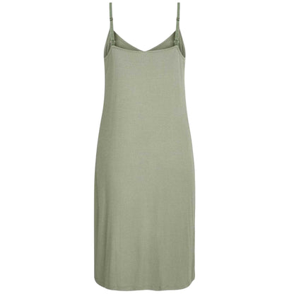 Iceberg Green - Back - CCDK Copenhagen Womens-Ladies Sally Ribbed Interlock Slip Dress