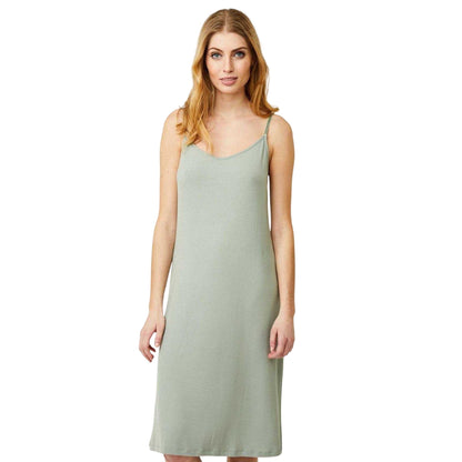 Iceberg Green - Lifestyle - CCDK Copenhagen Womens-Ladies Sally Ribbed Interlock Slip Dress
