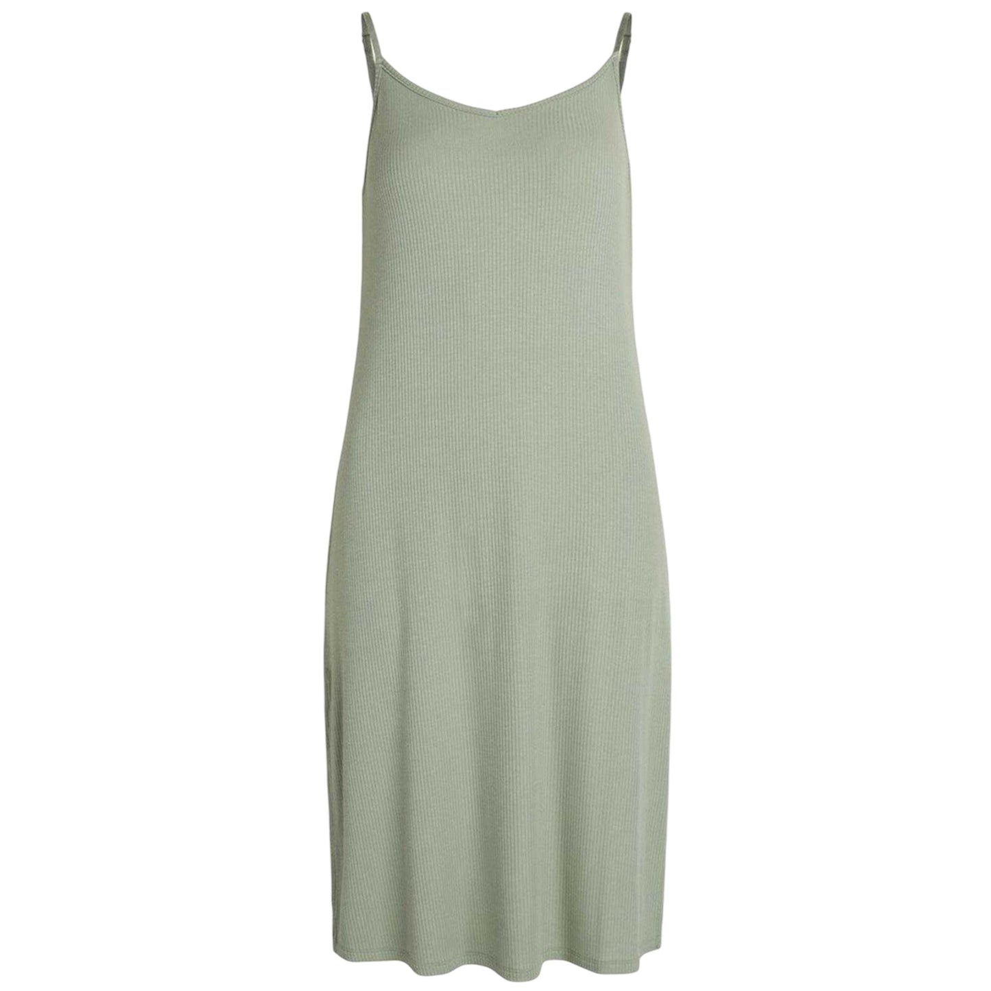 Iceberg Green - Front - CCDK Copenhagen Womens-Ladies Sally Ribbed Interlock Slip Dress