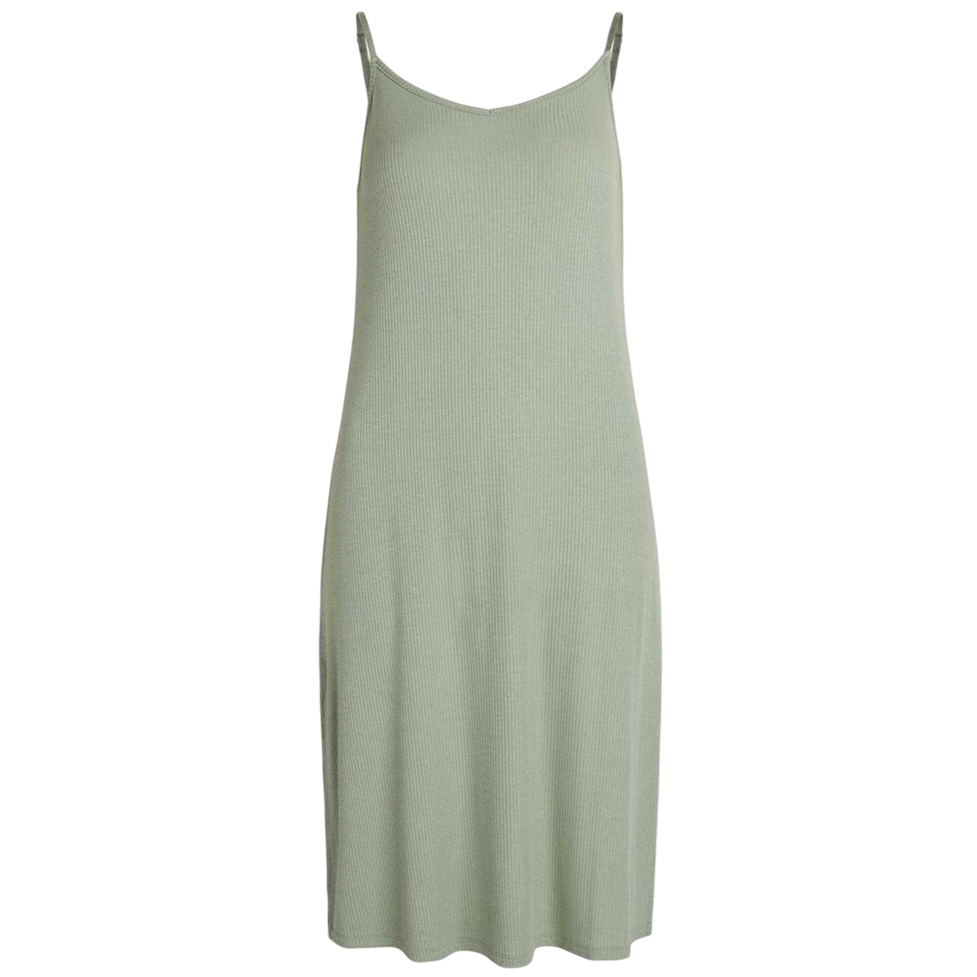 Iceberg Green - Front - CCDK Copenhagen Womens-Ladies Sally Ribbed Interlock Slip Dress