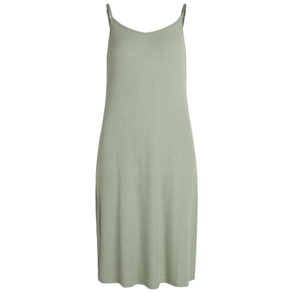 Iceberg Green - Front - CCDK Copenhagen Womens-Ladies Sally Ribbed Interlock Slip Dress