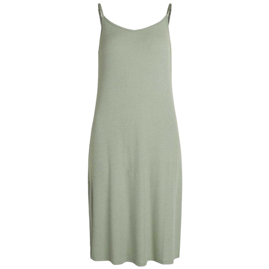 Iceberg Green - Front - CCDK Copenhagen Womens-Ladies Sally Ribbed Interlock Slip Dress