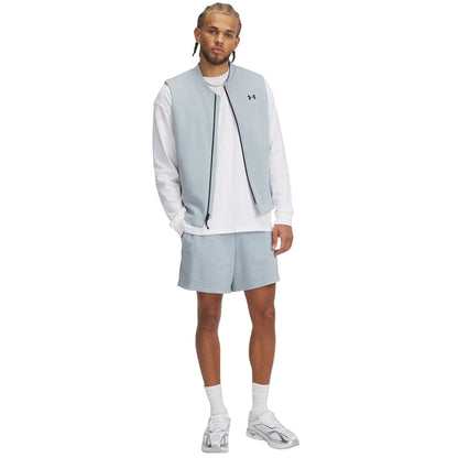 Blue - Lifestyle - Under Armour Mens Grid Sweat Shorts