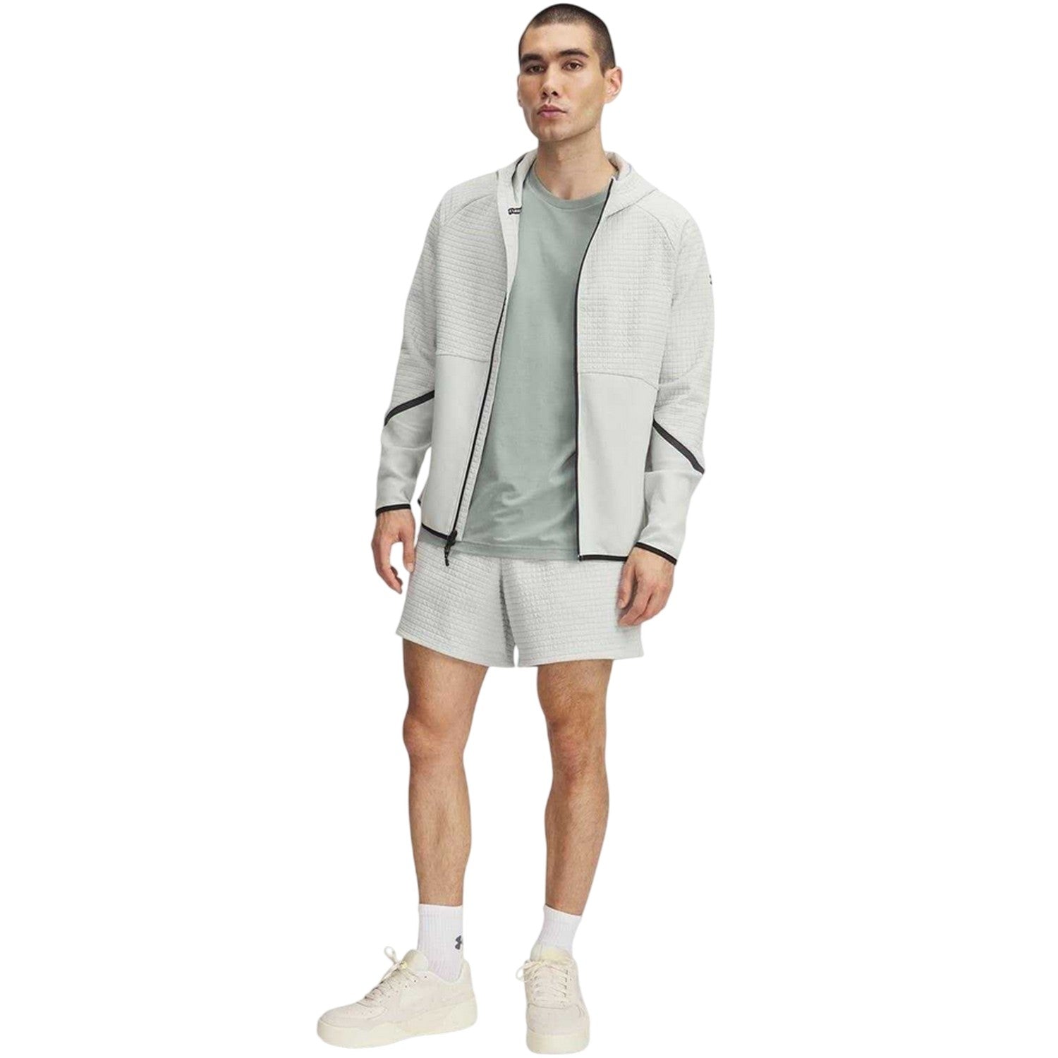 Green - Lifestyle - Under Armour Mens Grid Sweat Shorts