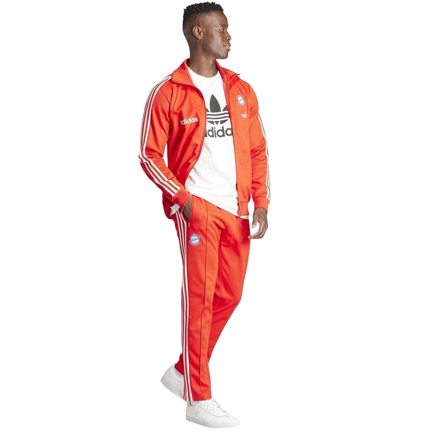 Red - Pack Shot - Adidas Mens FC Barcelona Tracksuit Bottoms