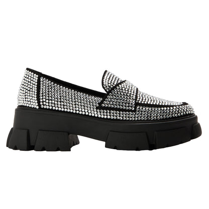 Silver - Front - Steve Madden Womens-Ladies Trifecta Heeled Mules