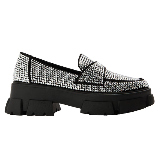Silver - Front - Steve Madden Womens-Ladies Trifecta Heeled Mules