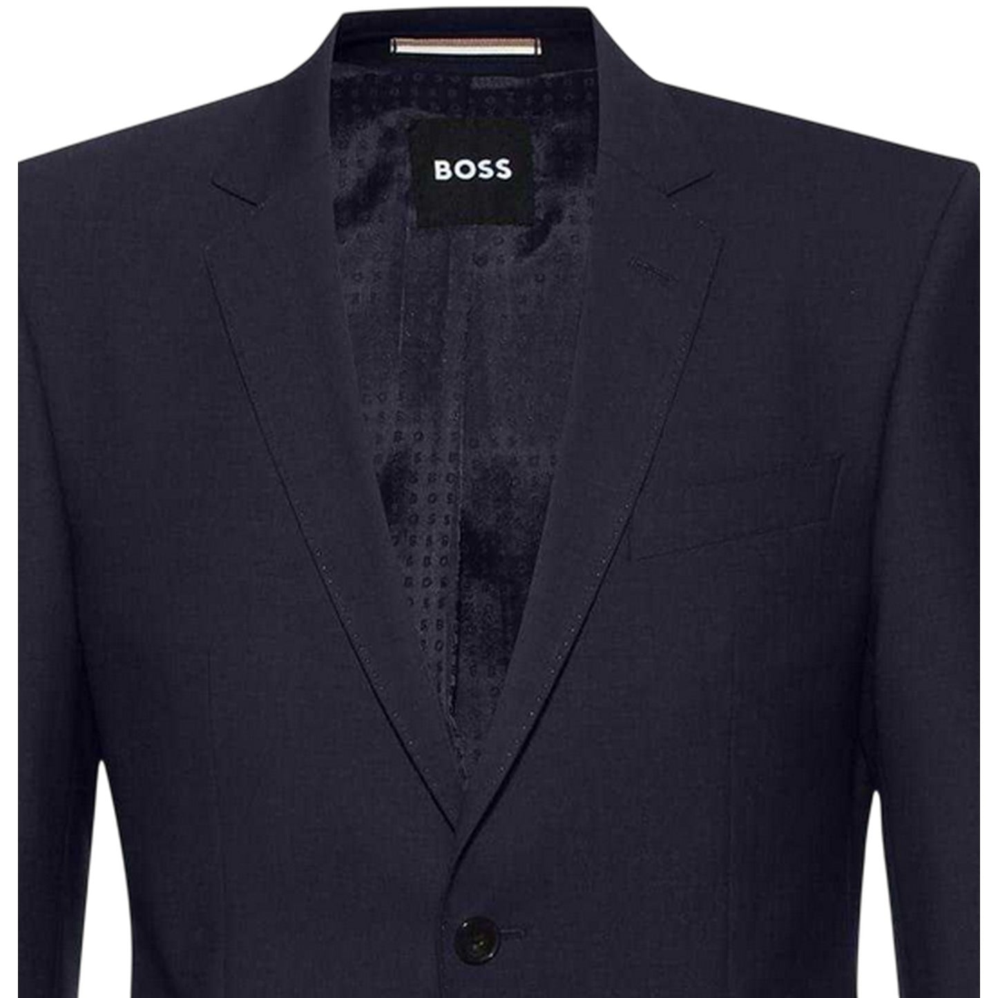 Dark Blue - Side - Boss Mens Harvey Suit Jacket