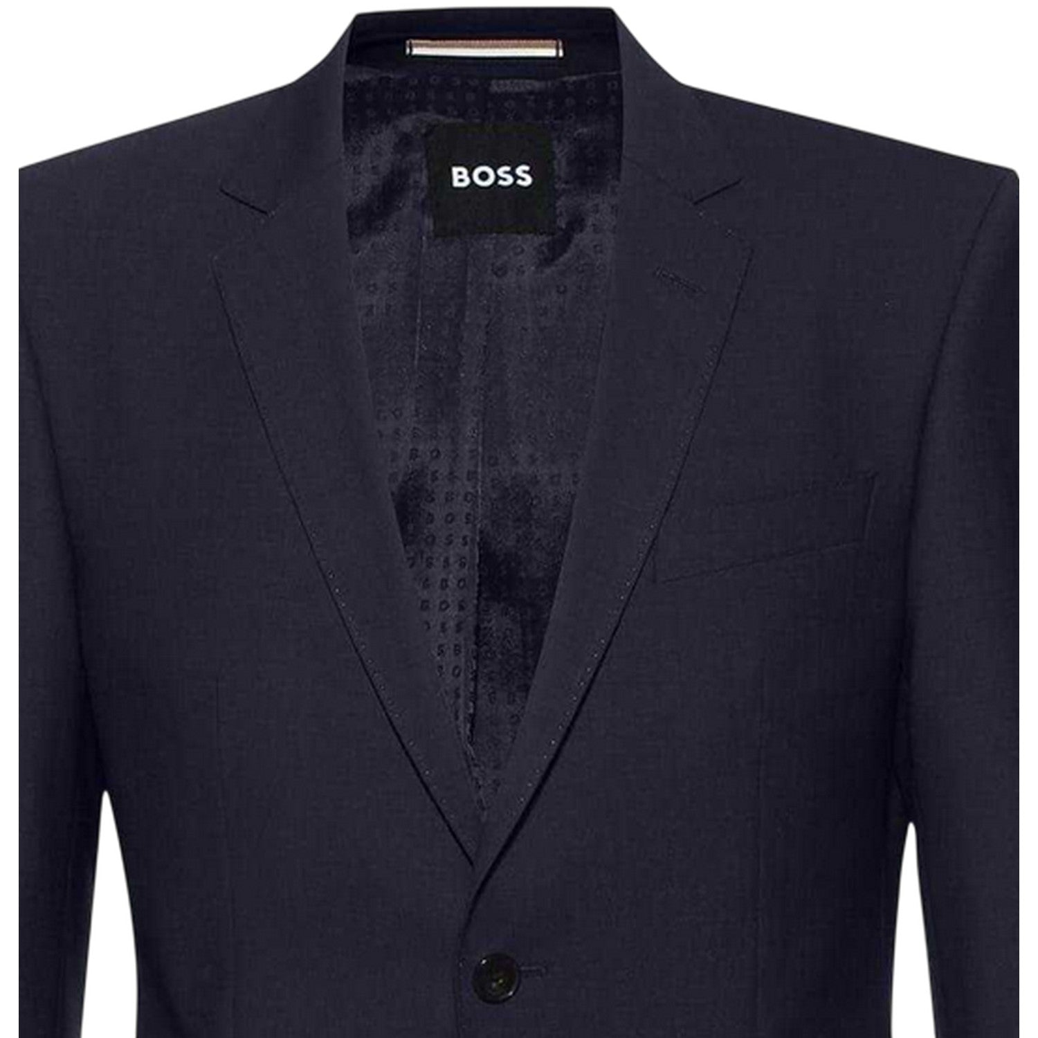 Dark Blue - Side - Boss Mens Harvey Suit Jacket