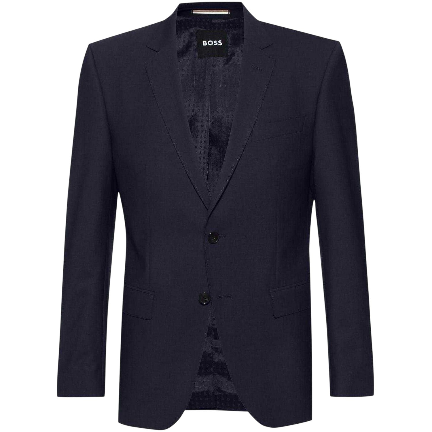 Dark Blue - Front - Boss Mens Harvey Suit Jacket