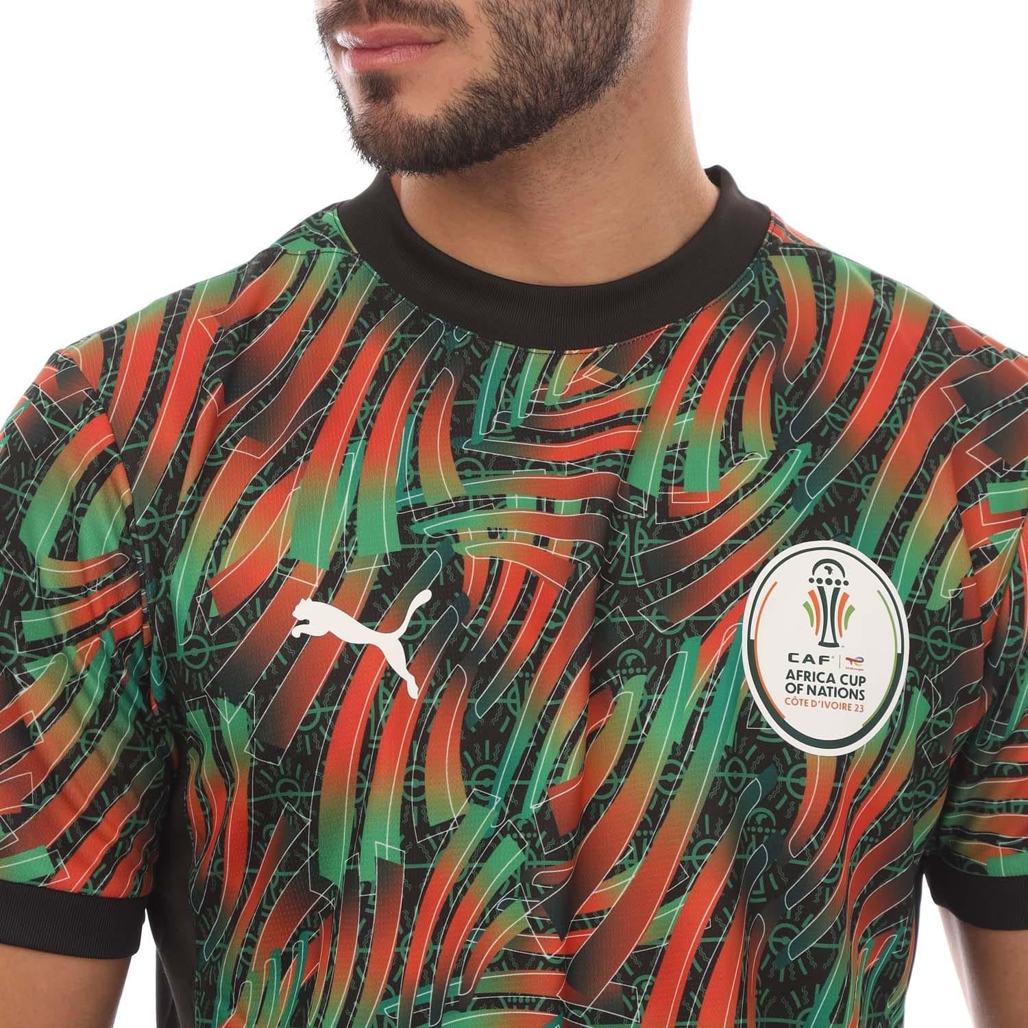 Multicoloured - Lifestyle - Puma Mens AFCON Tournament All-Over Print T-Shirt