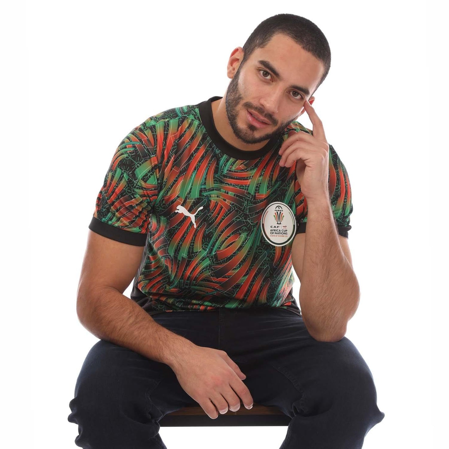 Multicoloured - Side - Puma Mens AFCON Tournament All-Over Print T-Shirt