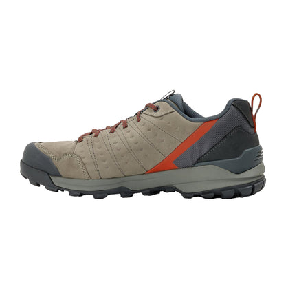 Steel - Back - Oboz Mens Sypes Leather Hiking Flat Hiking Boots