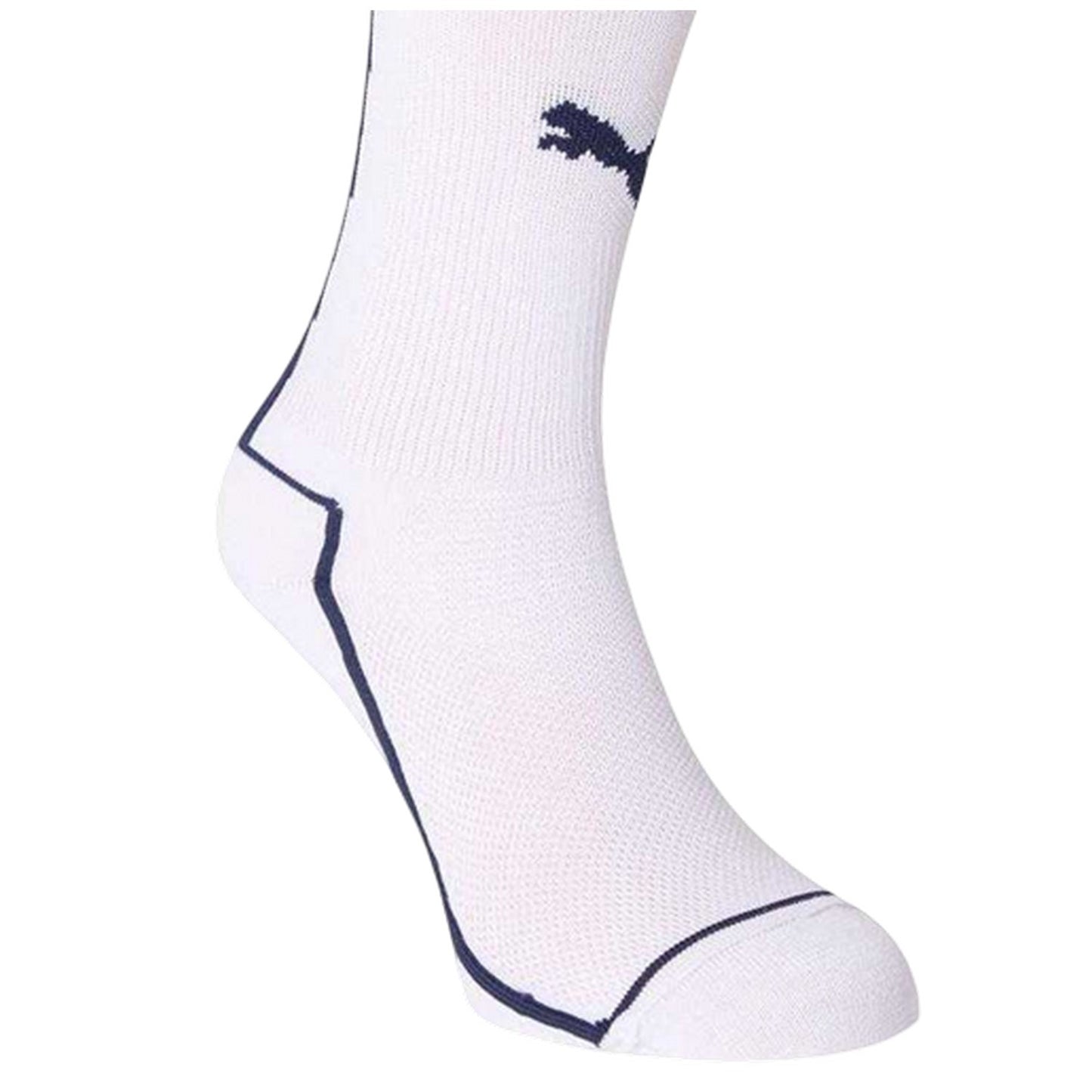 White-Navy - Side - Puma Unisex Adult 2024 Italy Football Socks