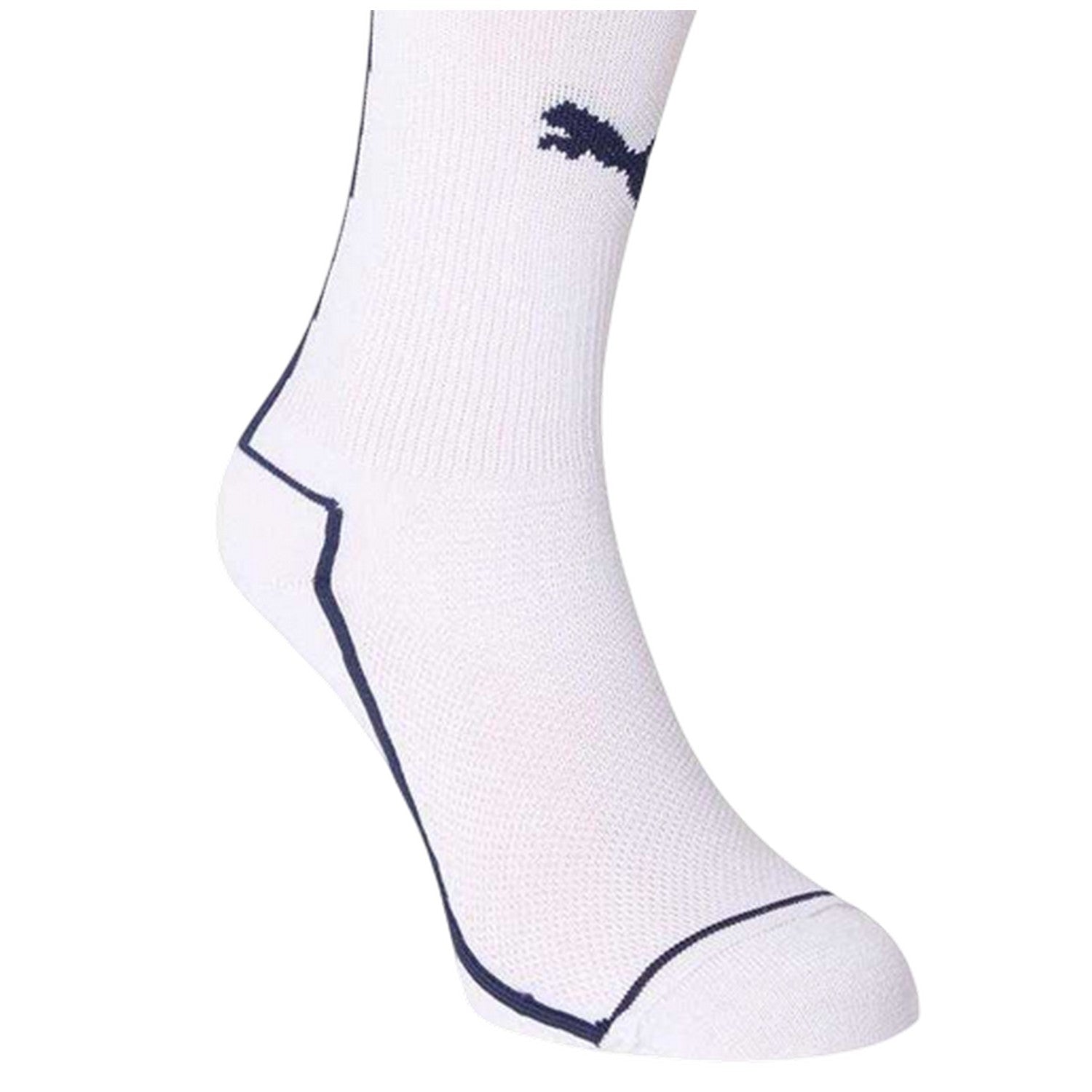 White-Navy - Side - Puma Unisex Adult 2024 Italy Football Socks