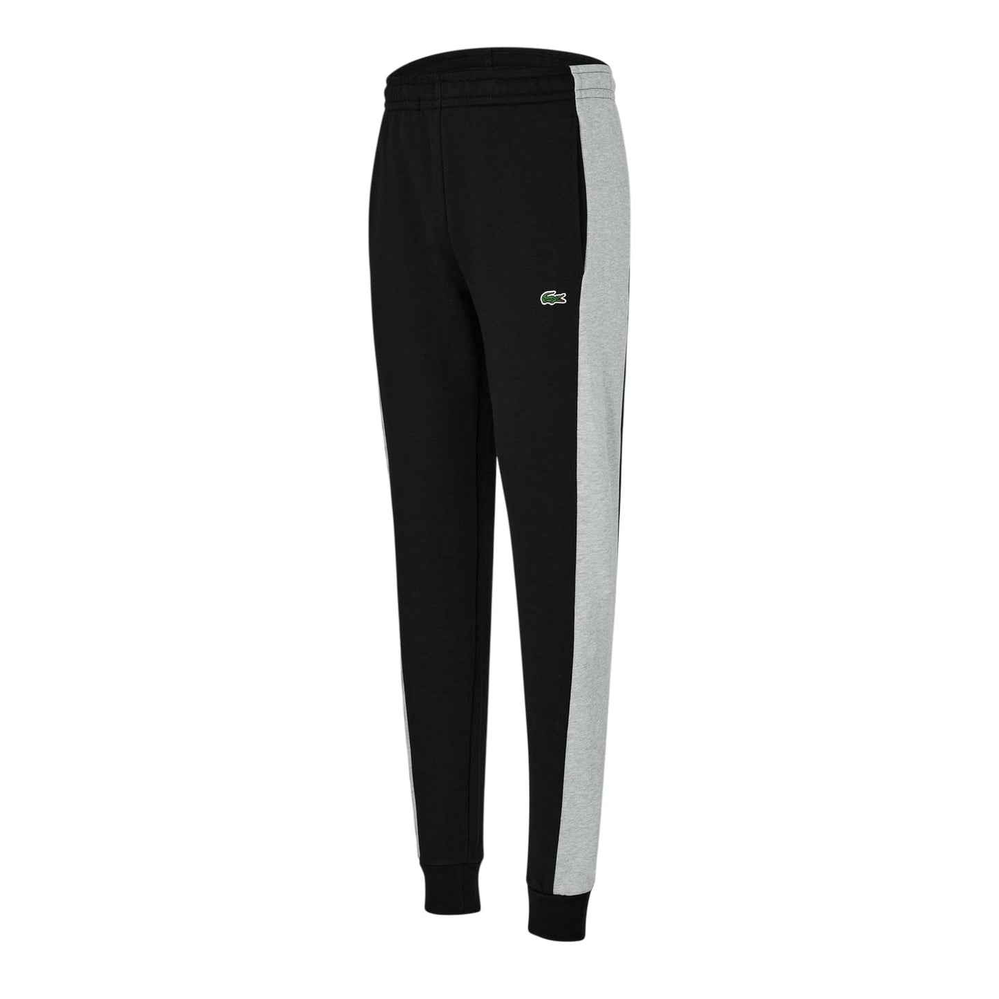 Black-Silver - Side - Lacoste Mens XH1428 Slim Joggers