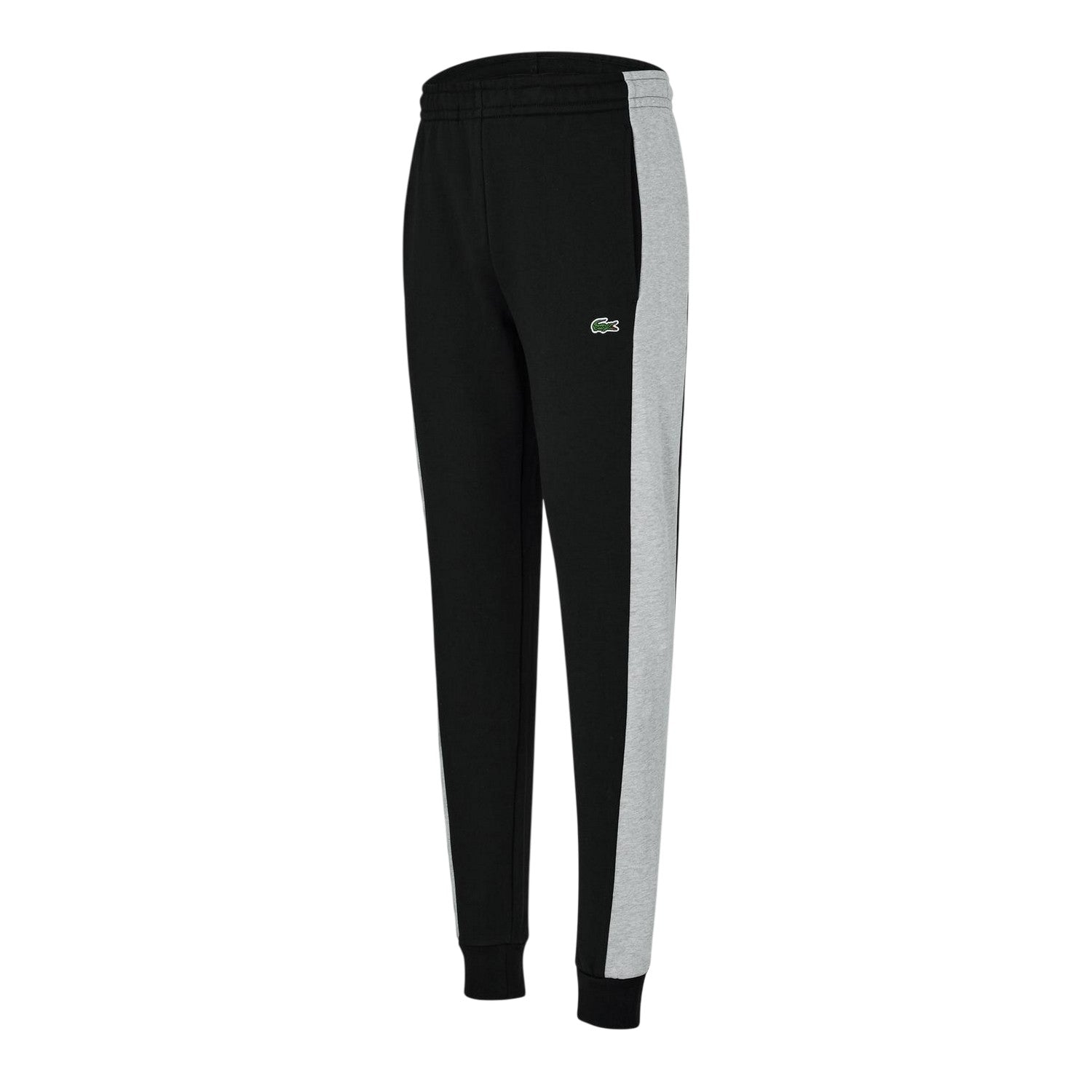 Black-Silver - Side - Lacoste Mens XH1428 Slim Joggers