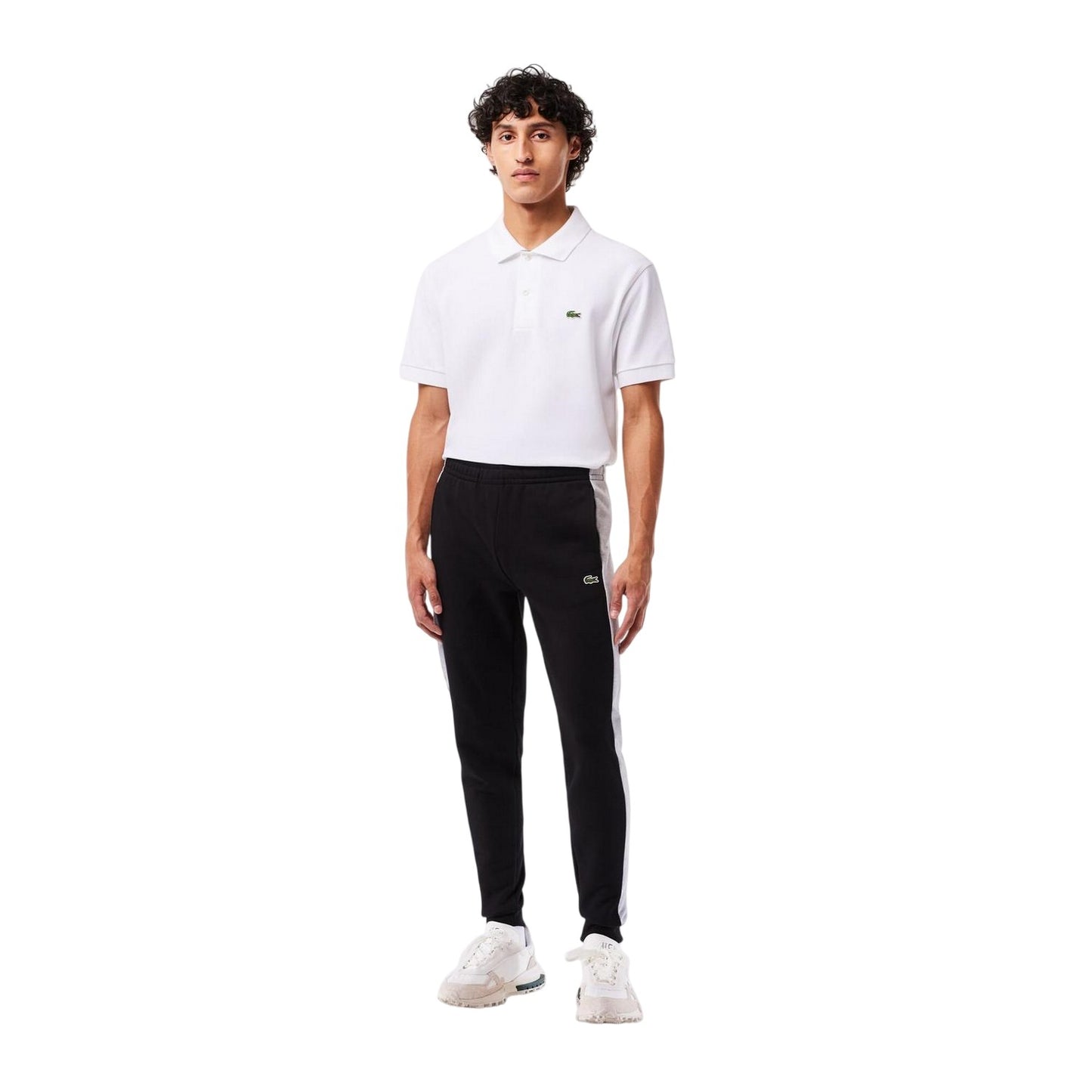 Black-Silver - Lifestyle - Lacoste Mens XH1428 Slim Joggers