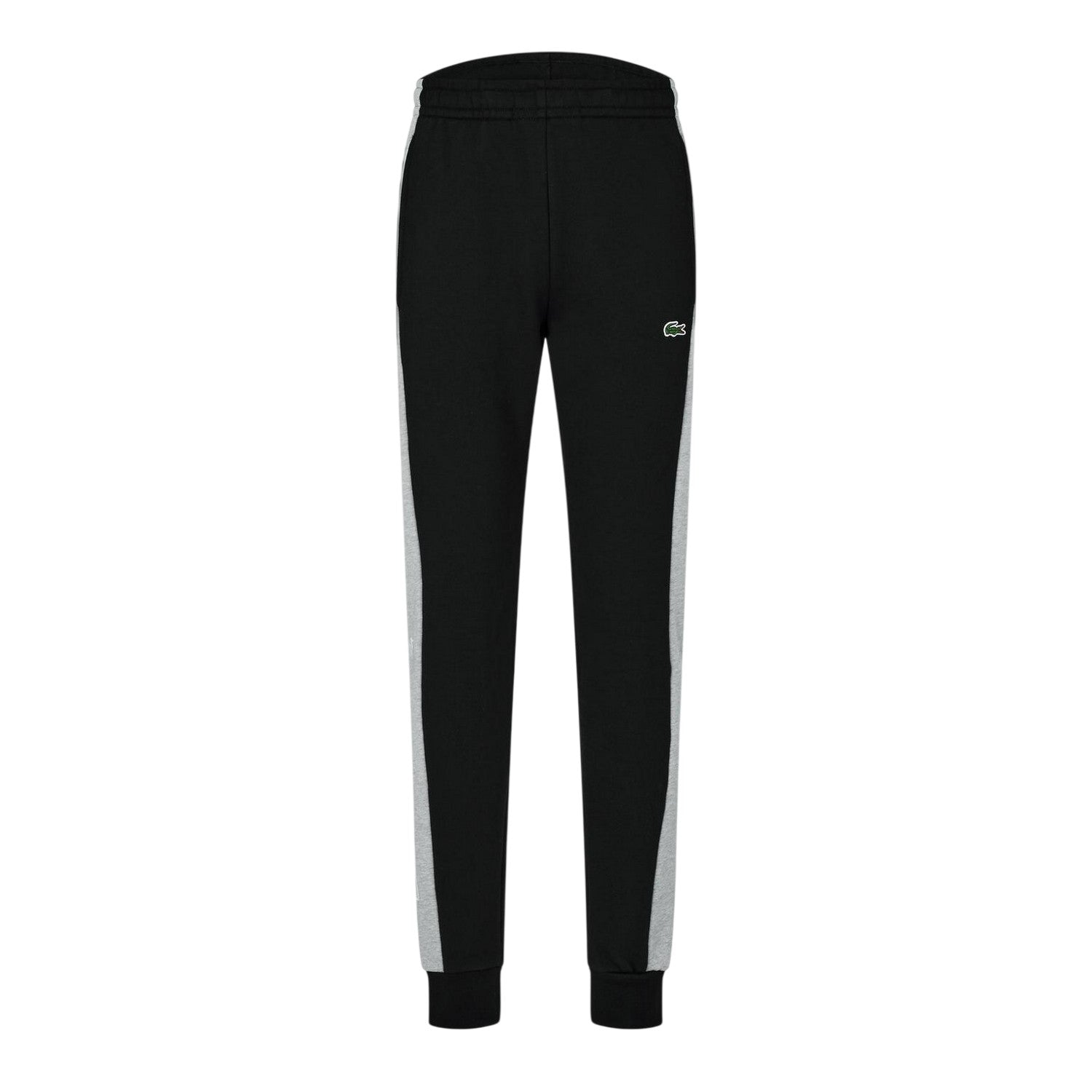 Black-Silver - Front - Lacoste Mens XH1428 Slim Joggers