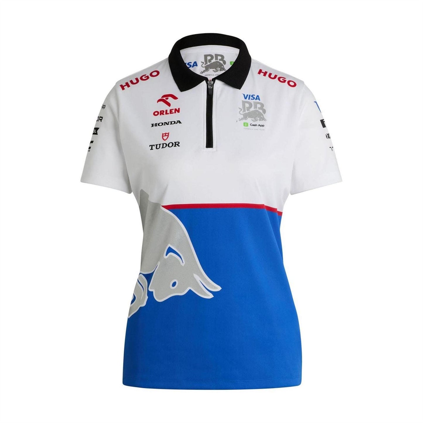 White - Front - Hugo Womens-Ladies DeresomY Red Bull Polo Shirt