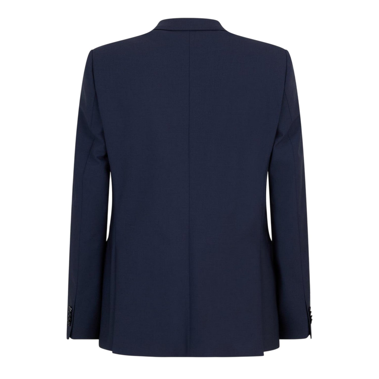 Blue - Back - Boss Mens Jeckson Patterned Single-Breasted Regular Blazer