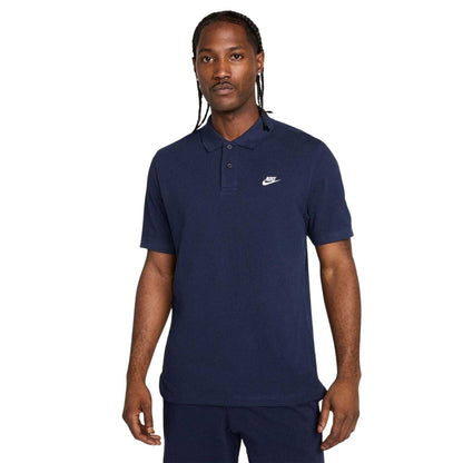 Obsidian Black-White - Front - Nike Mens Match Up Short-Sleeved Polo Shirt