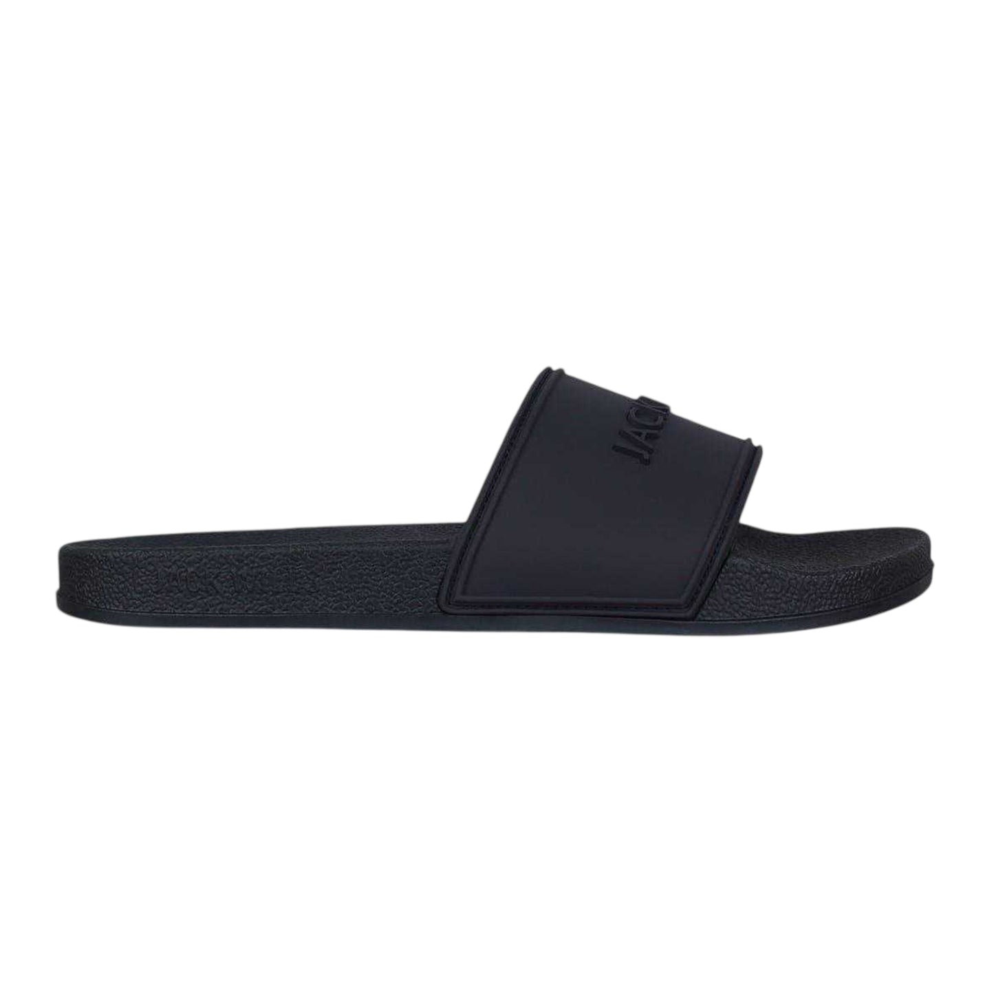 Navy - Front - Jack Wills Womens-Ladies Logo Padded Flat Sliders