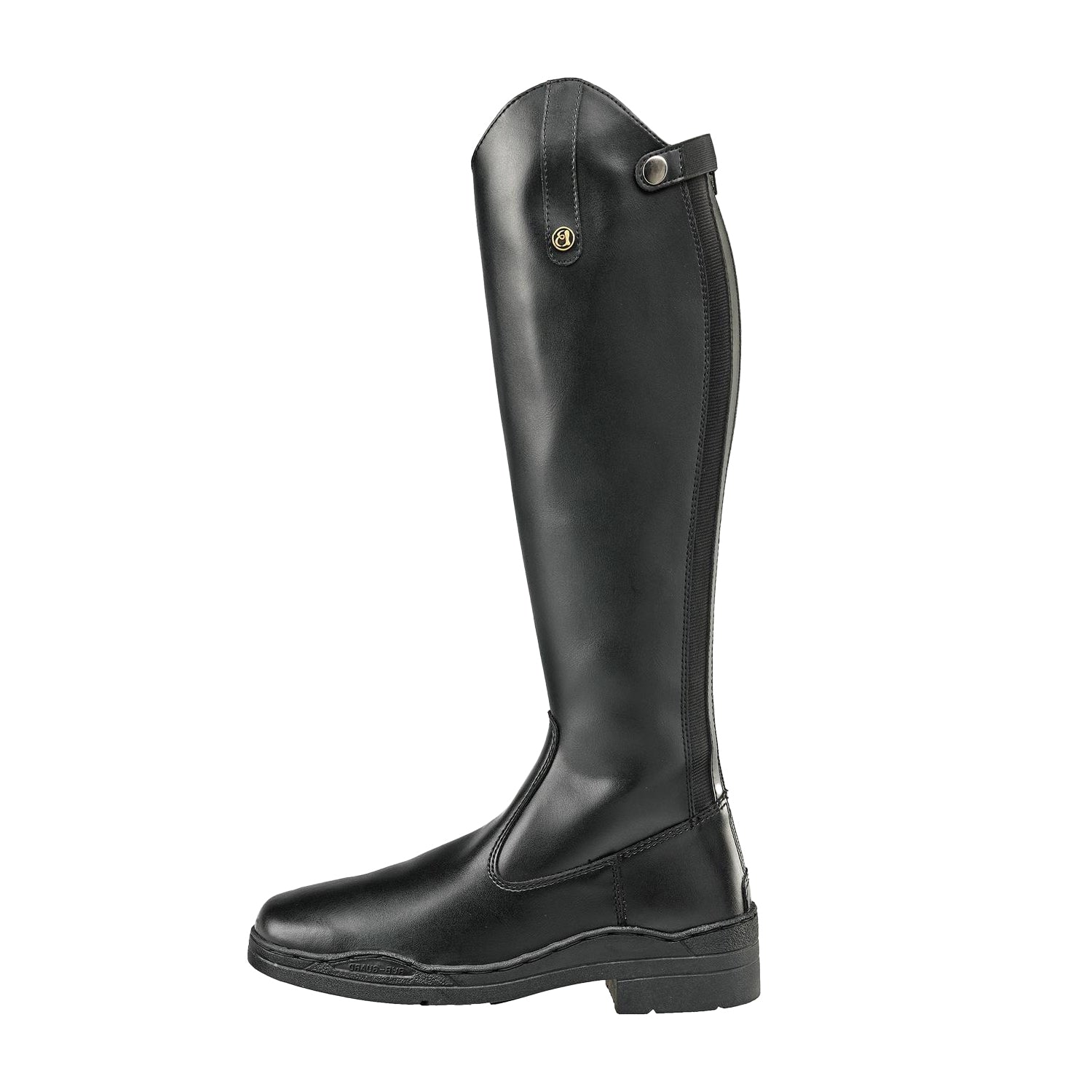 Black - Back - Brogini Womens-Ladies Modena Long Riding Boots