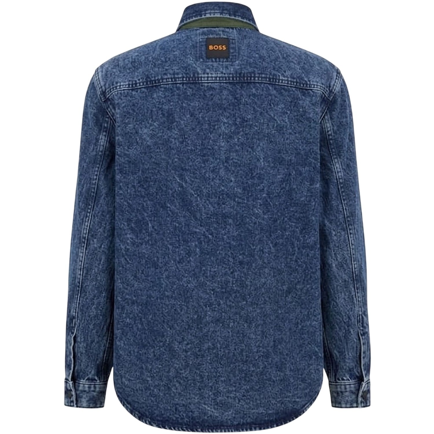 Navy - Back - Boss Mens Denim Jacket