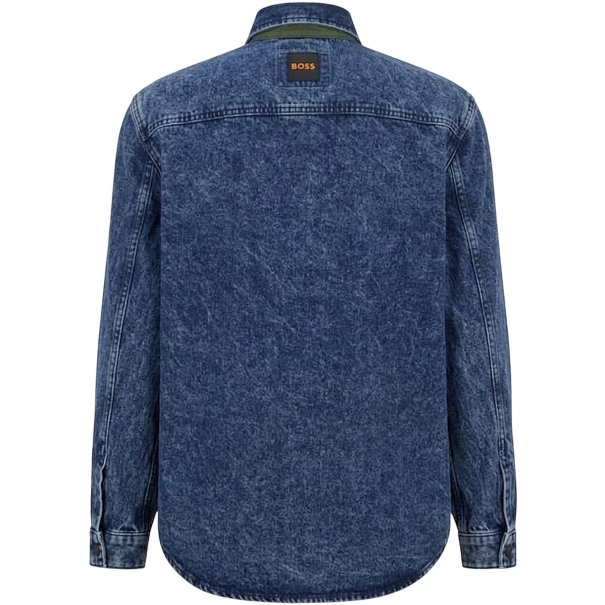 Navy - Back - Boss Mens Denim Jacket