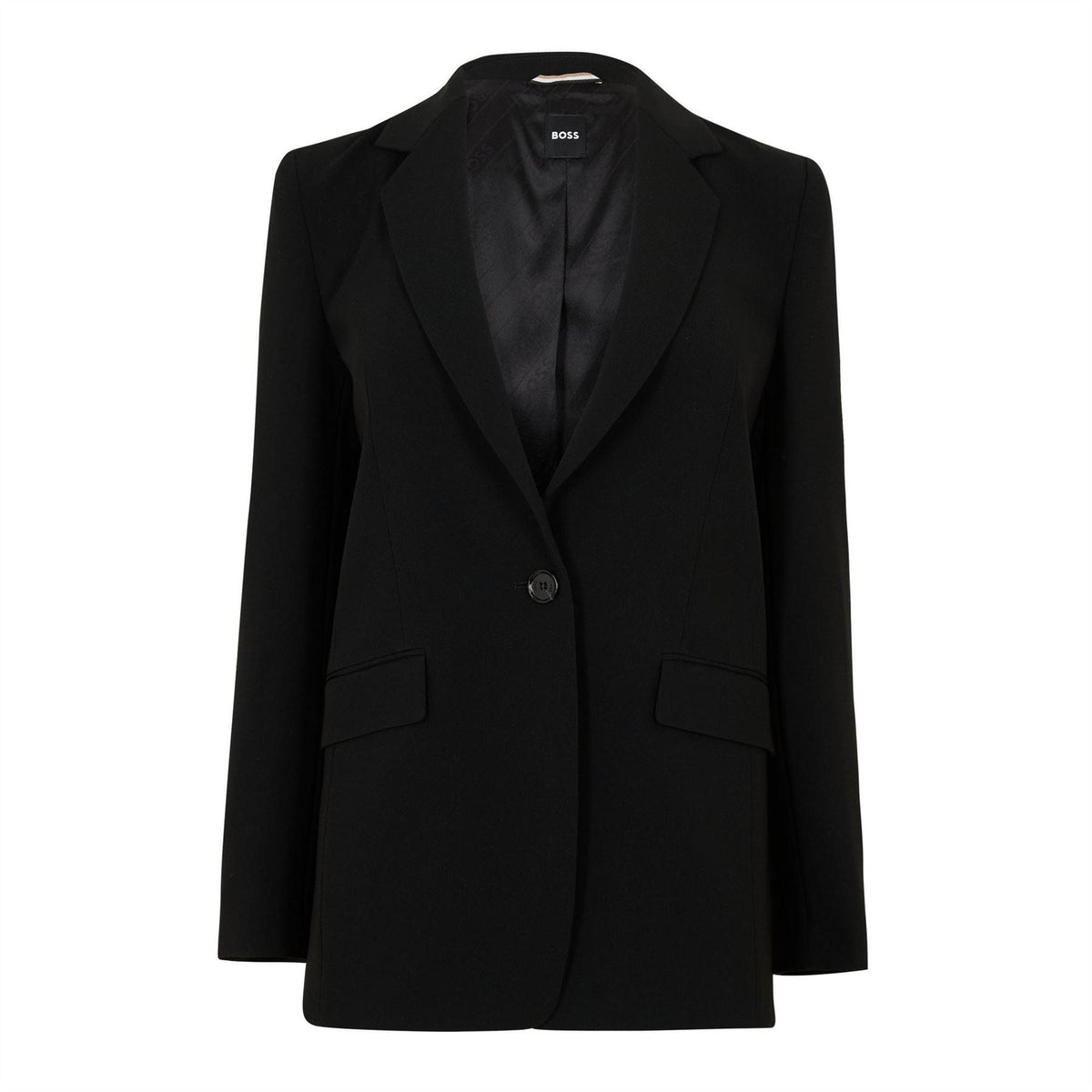 Black - Front - Boss Womens-Ladies Jocaluah Suit Jacket