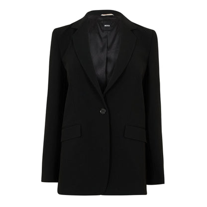 Black - Front - Boss Womens-Ladies Jocaluah Suit Jacket