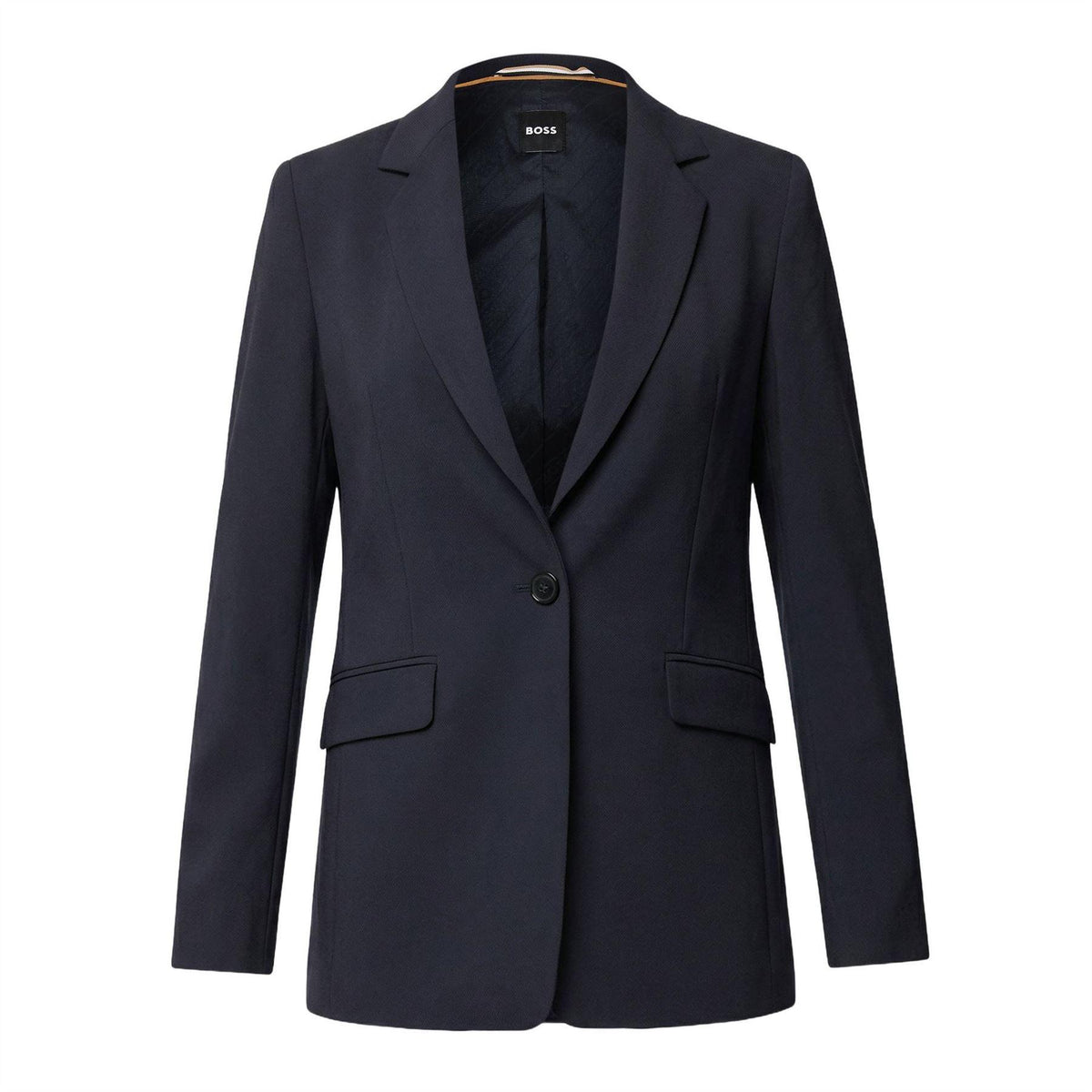 Dark Blue - Front - Boss Womens-Ladies Jocaluah Suit Jacket