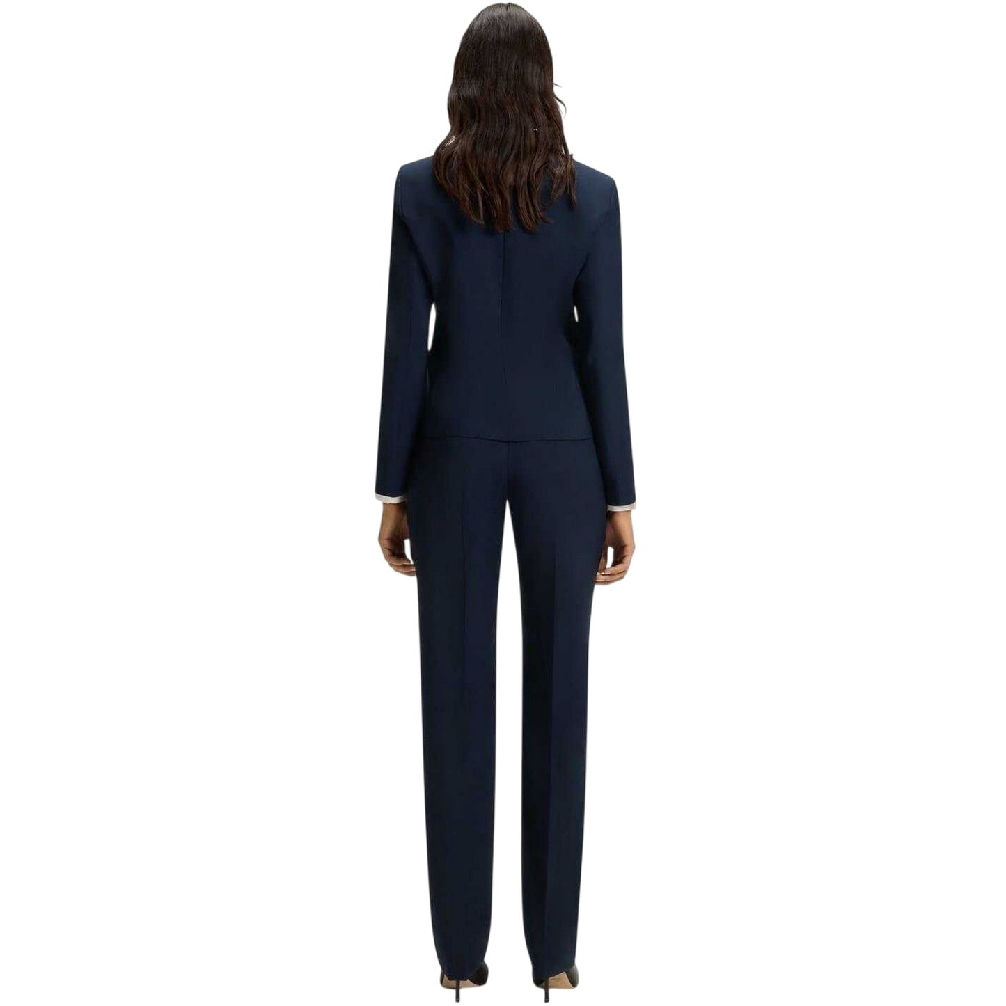 Dark Blue - Back - Boss Womens-Ladies Jarua Formal Blazer