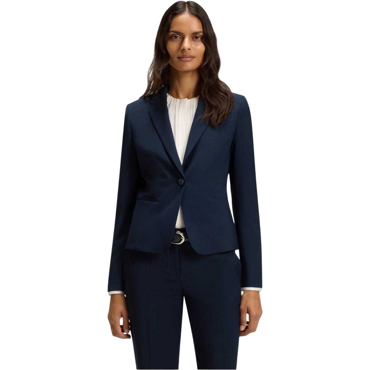 Dark Blue - Lifestyle - Boss Womens-Ladies Jarua Formal Blazer
