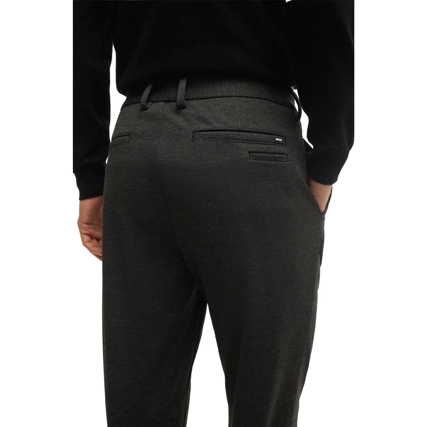 Black - Pack Shot - Hugo Boss Mens Kaiton Slim Trousers