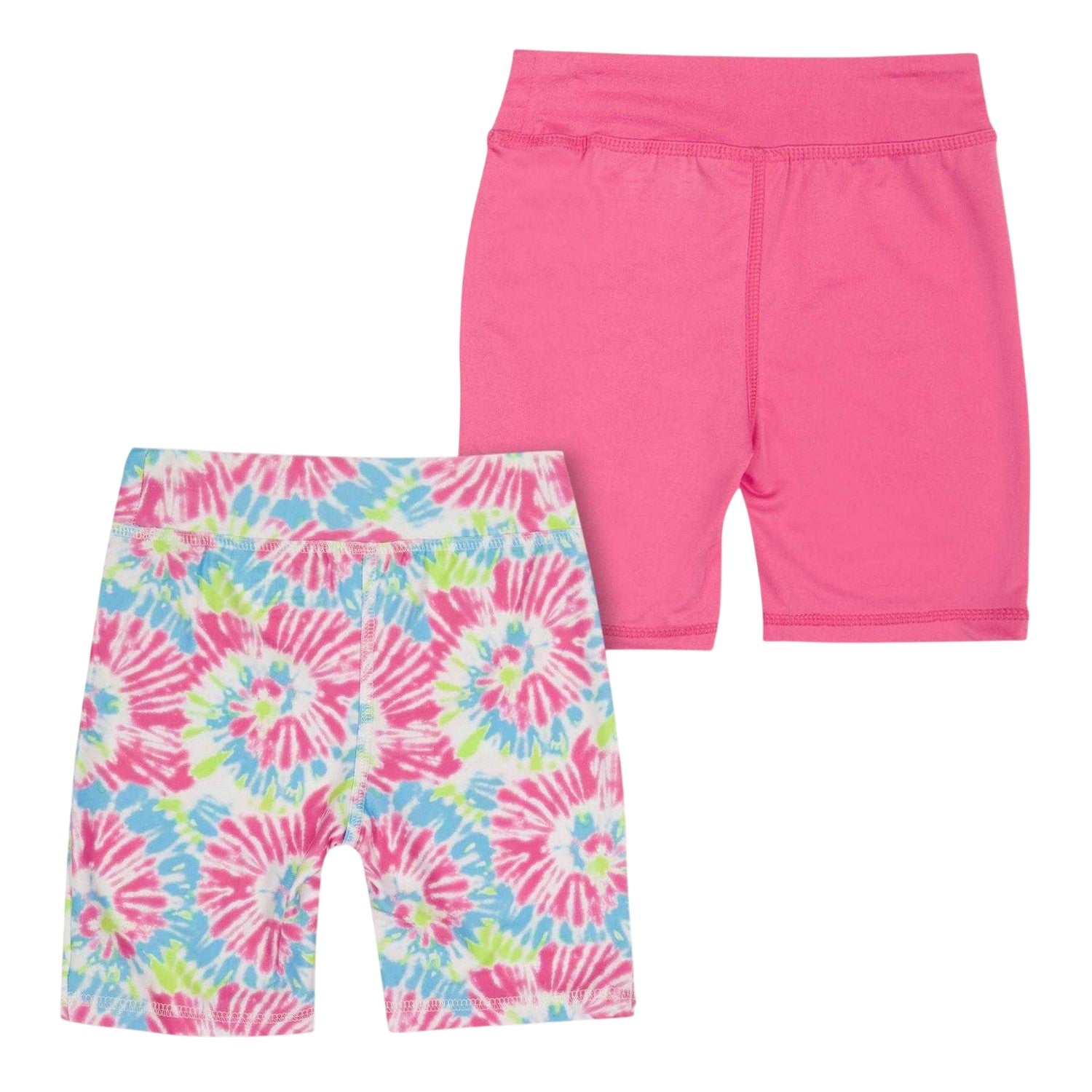 Carmine Rose - Back - Reebok Childrens-Kids Jersey Tie Dye Shorts (Pack of 2)