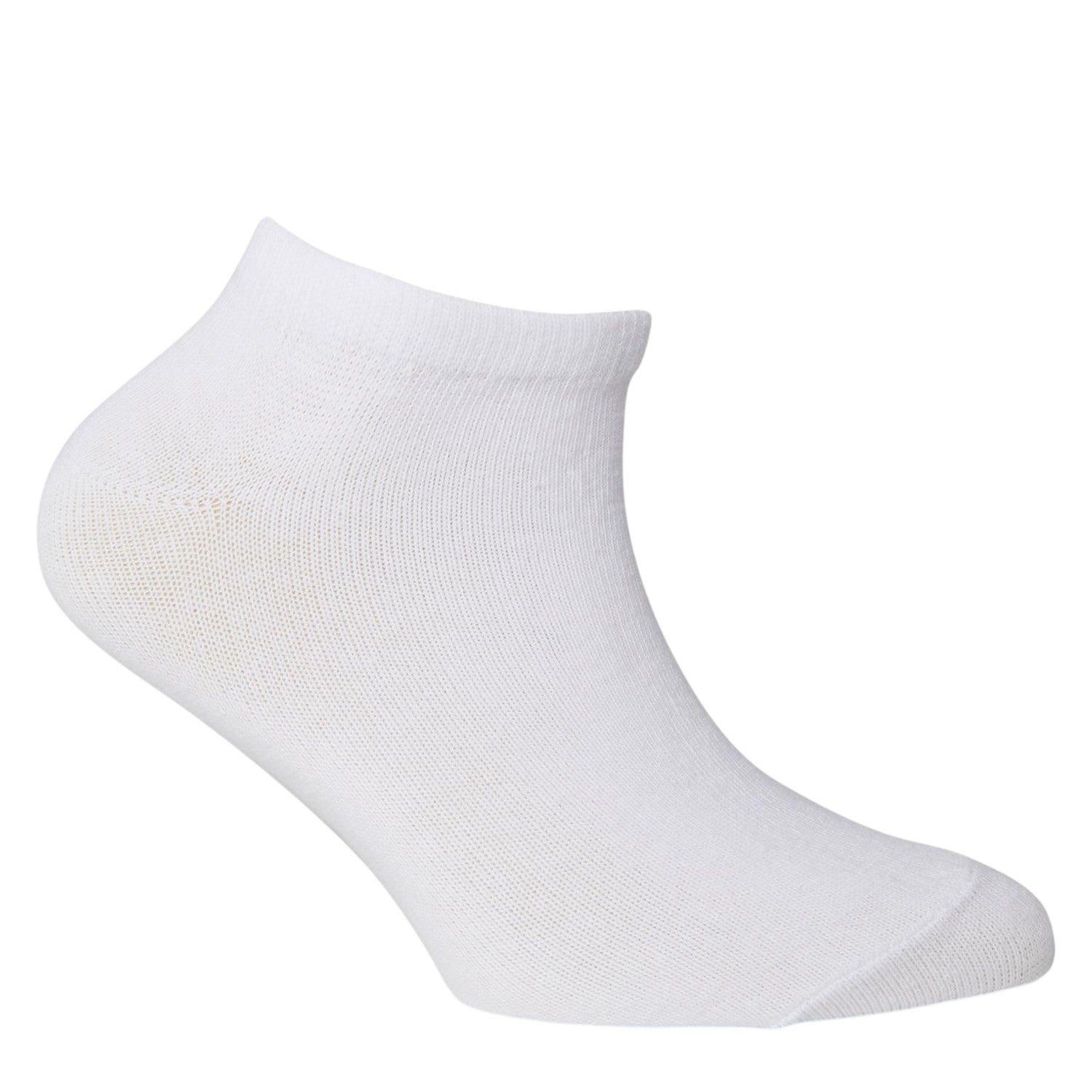White - Back - Nicce Childrens-Kids Annis Low Cut No-Show Socks (Pack of 5)
