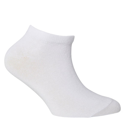 White - Back - Nicce Childrens-Kids Annis Low Cut No-Show Socks (Pack of 5)