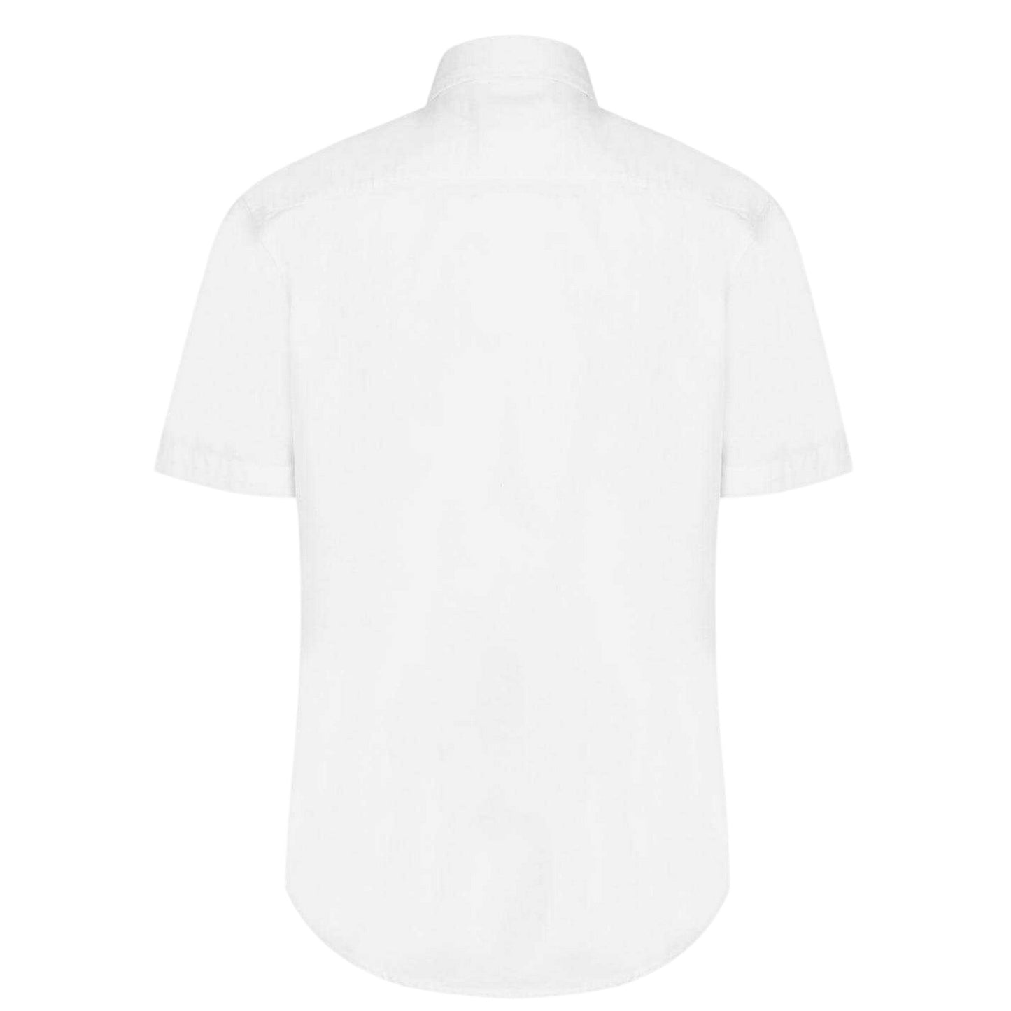 Bright White - Back - US Polo Assn Mens Oxford Short-Sleeved Shirt