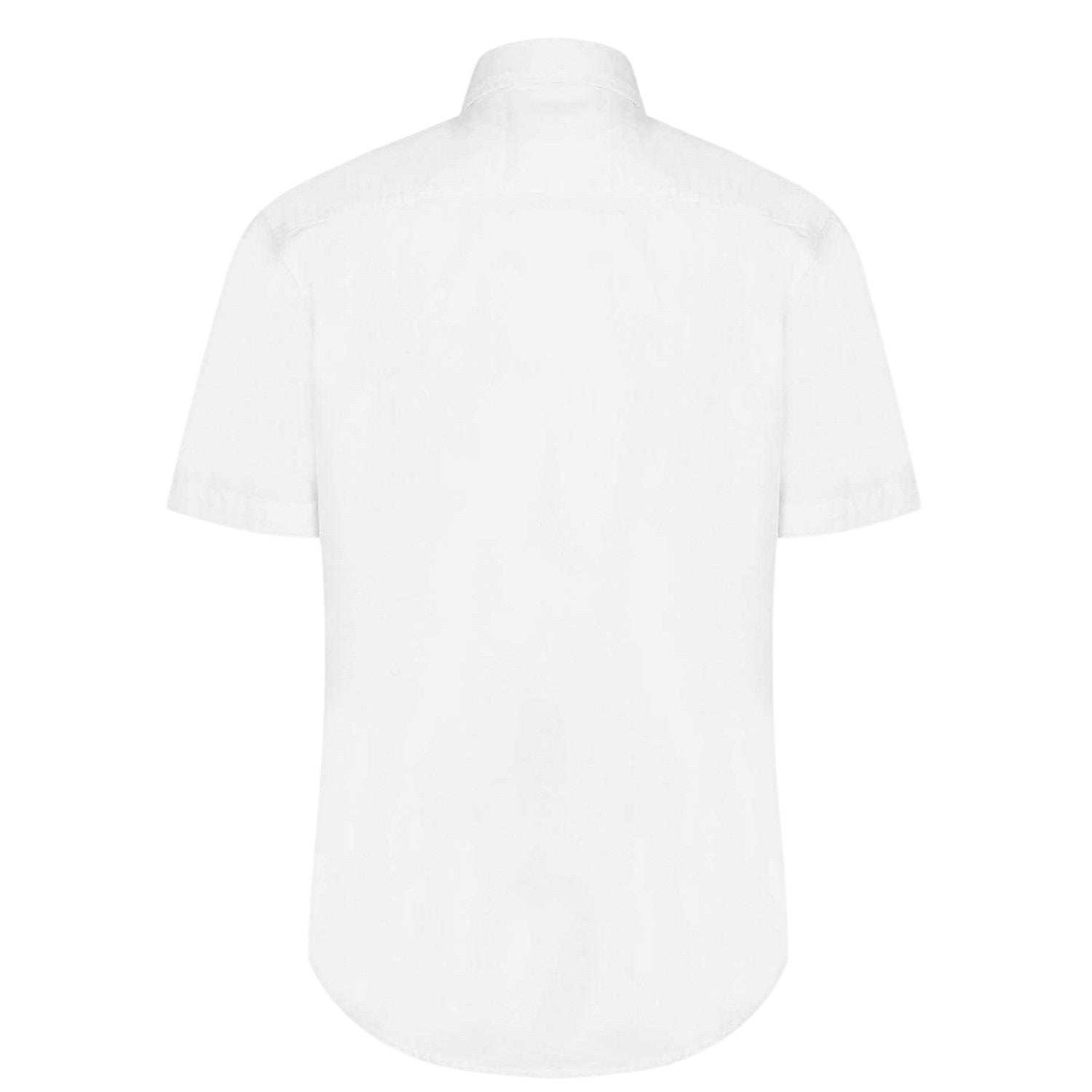 Bright White - Back - US Polo Assn Mens Oxford Short-Sleeved Shirt