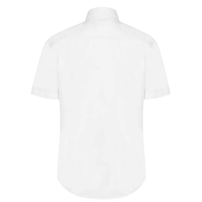 Bright White - Back - US Polo Assn Mens Oxford Short-Sleeved Shirt