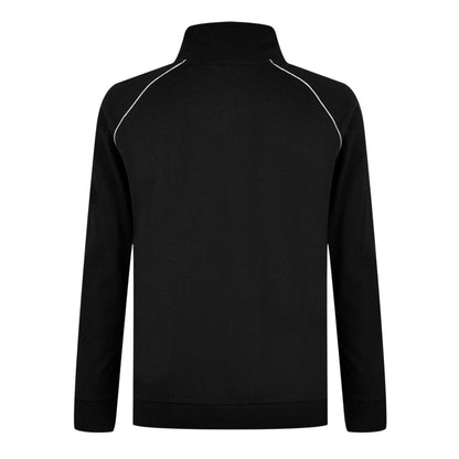 Black - Back - Boss Mens Cotton Casual Track Top