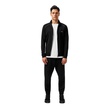 Black - Lifestyle - Boss Mens Cotton Casual Track Top