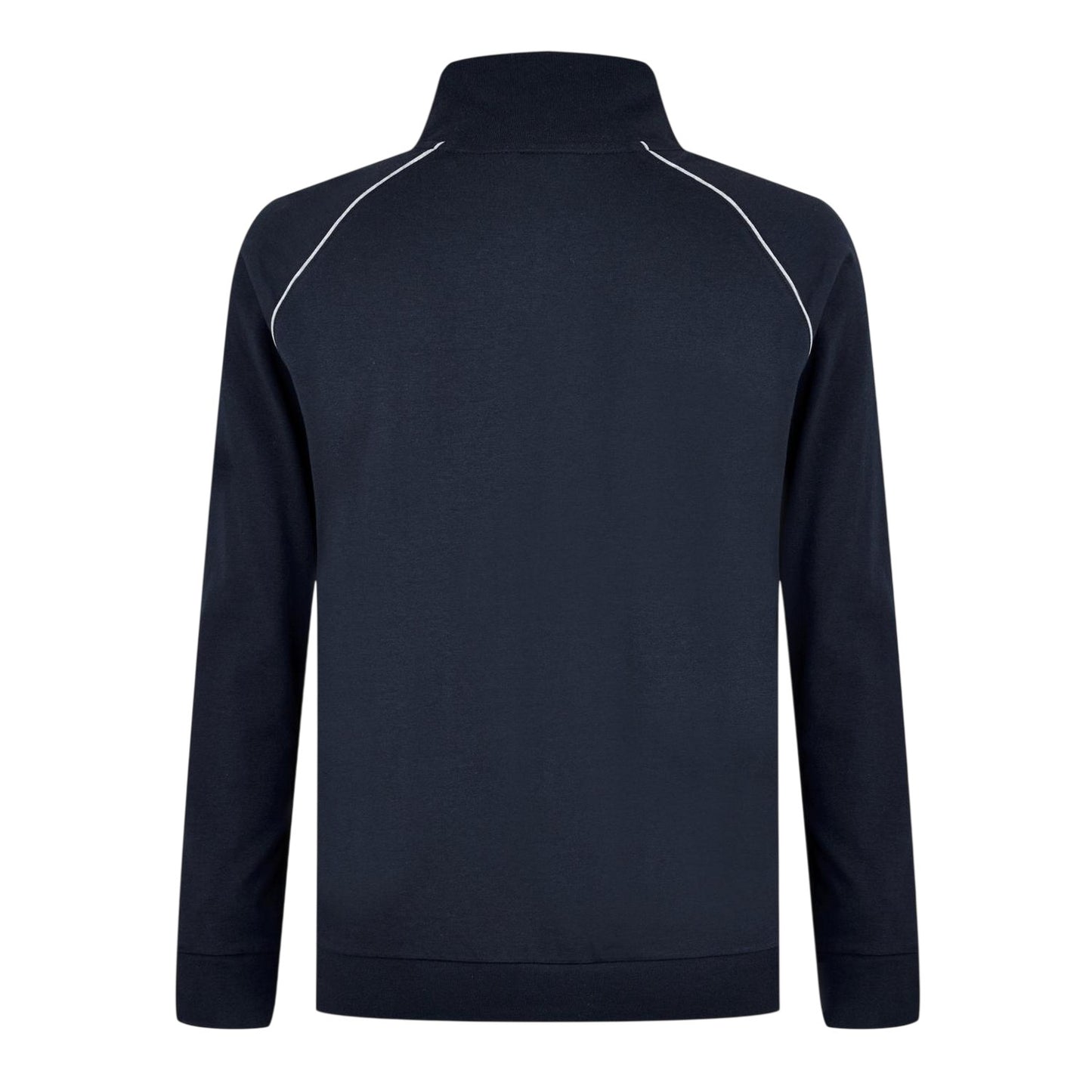Dark Blue - Back - Boss Mens Cotton Casual Track Top